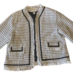 CHICO’S tweed jacket XL